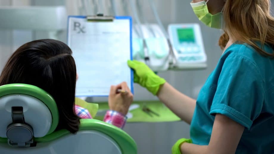 dental patient signing forms